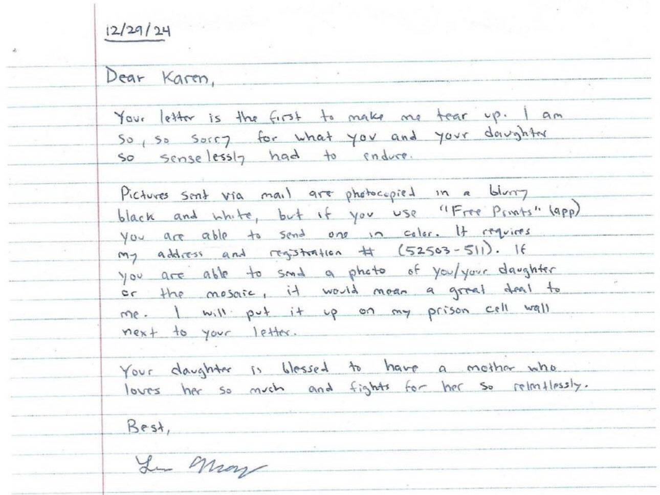 Luigi's letter