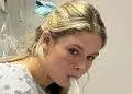 Teenager Brianne Cullen in the hospital on inhaler