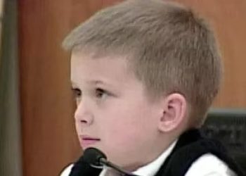 Seven-year-old AJ Hutto in court