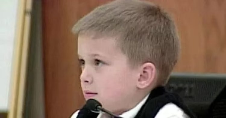 Seven-year-old AJ Hutto in court