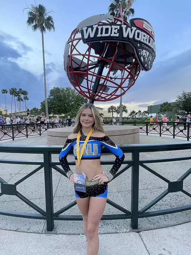 Brianne Cullen in cheer uniform