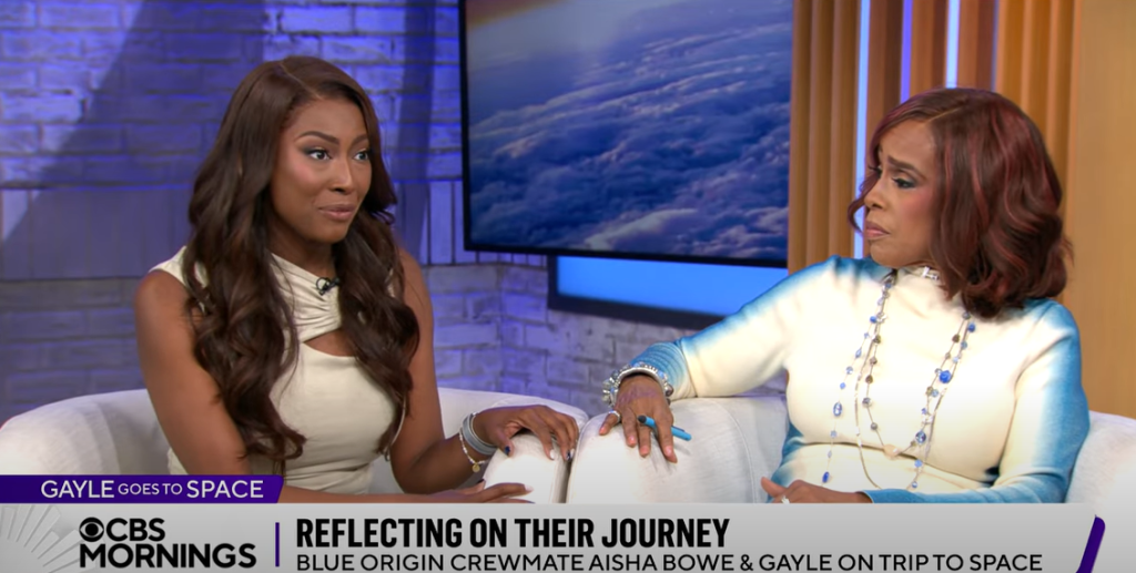 Gayle King and Aisha Bowe on CBS Mornings