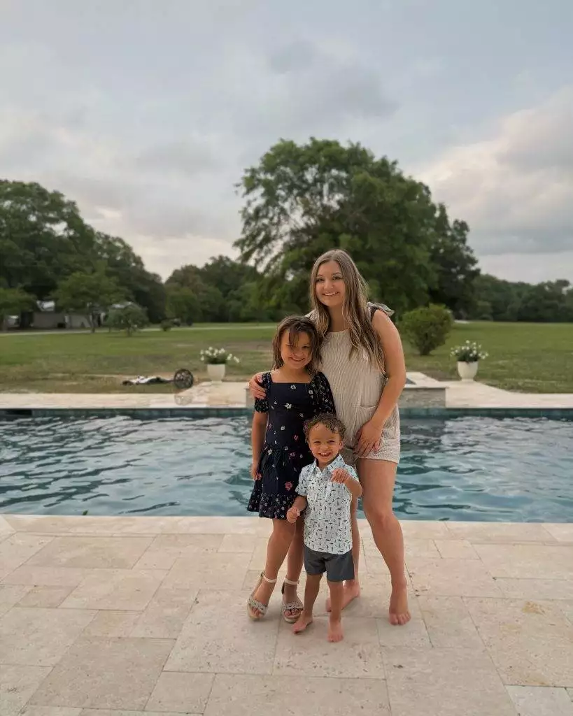 Katelynn Ordone with her kids Paisley and Preston Ordone
