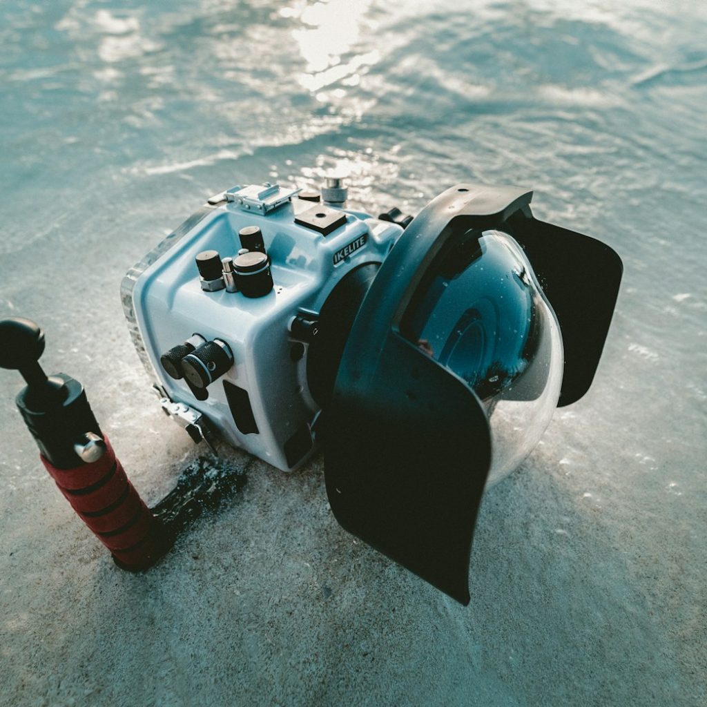 gray and black underwater camera