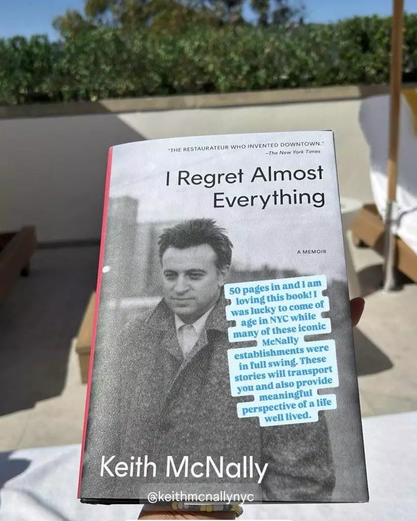 I regret almost everything, keith mcnally