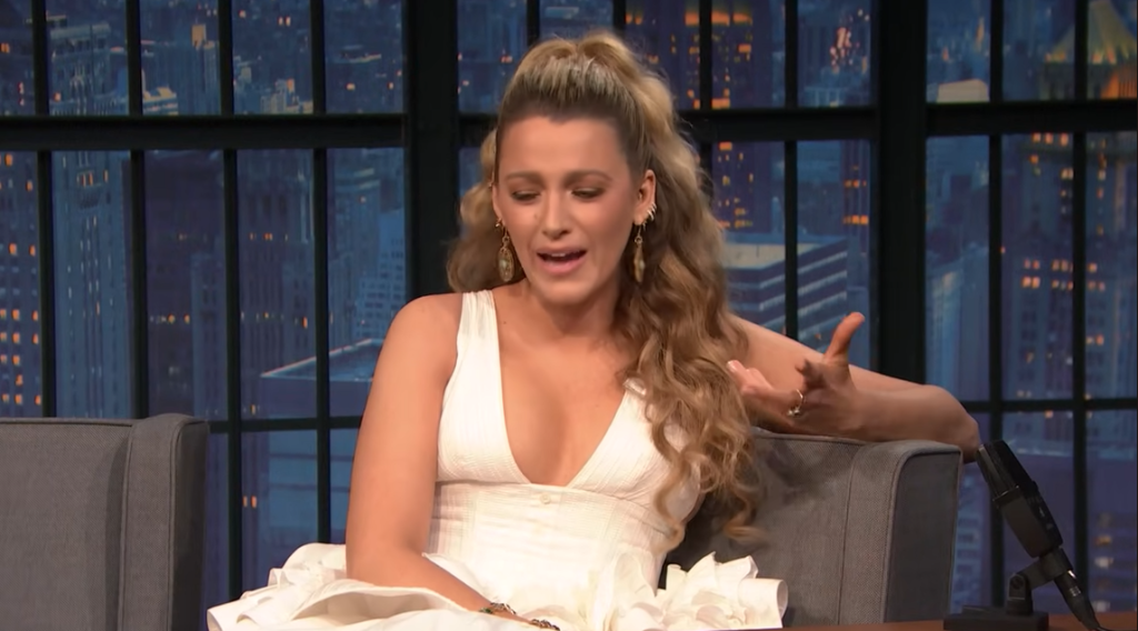 Blake Lively on Late Night with Seth Meyers