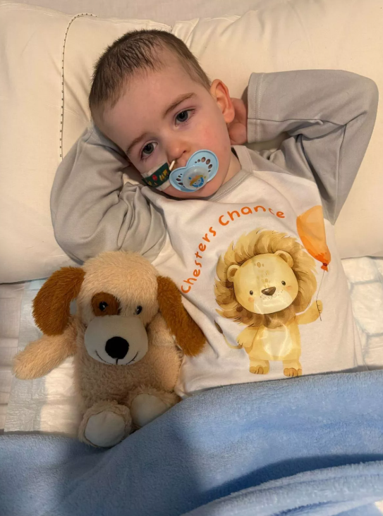 Chester Byrne in the hospital