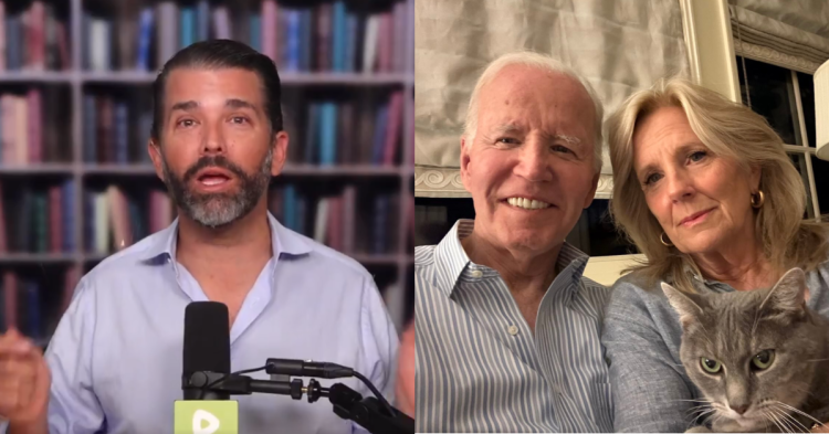 Donald Trump Jr and Joe and Jill Biden