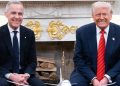 Donald Trump and Mark Carney at the White House
