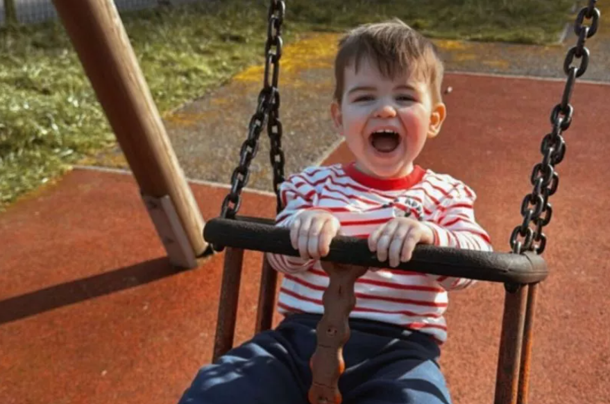 Two year old Chester Byrne