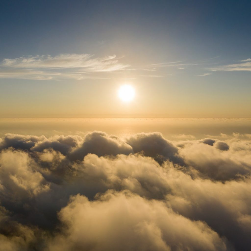 white clouds
