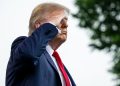 Donald Trump doing a salut