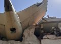 Plane crash remains in Ahmedabad India