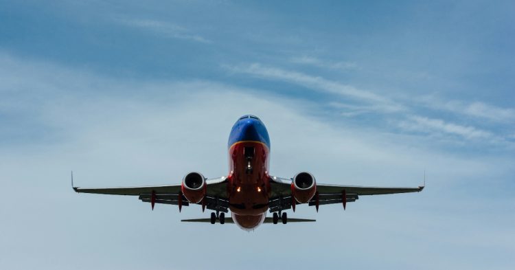 Plane in the sky