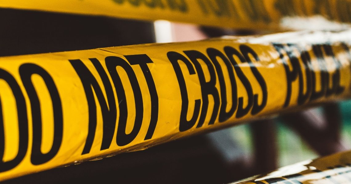 Police 'do not cross' yellow tape