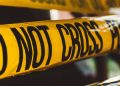 Police 'do not cross' yellow tape