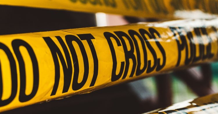Police 'do not cross' yellow tape