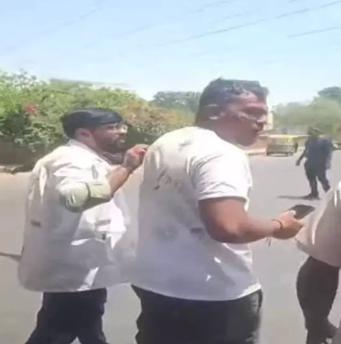 Ramesh out of the rubble (BBC)