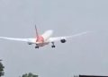 Screengrab from video of Air India crash