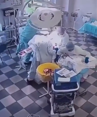 Doctors in Russia in operation room
