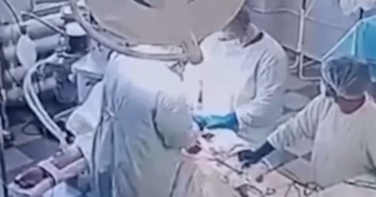 Doctors in Russia in operation room