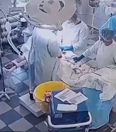 Doctors in Russia in operation room