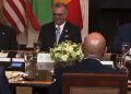 Trump and Liberian President at White House dinner