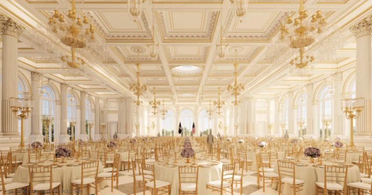 A rendering of White House Ballroom