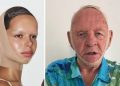 Anthony Hopkins, SKIMS face wrap